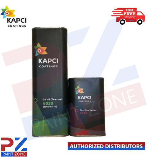 Kapci 6030 2K HS Anti-Scratch Clearcoat with 6033 FAST hardener -7.5LKIT